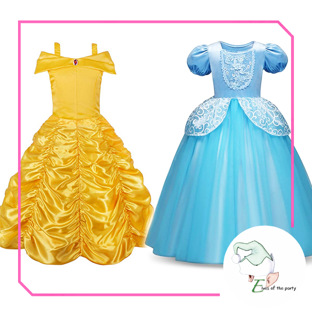 Princess Gowns: Belle and Cinderella Costume – Elves of the Party Princess Gowns: Belle and Cinderella Costume – Elves of the Party