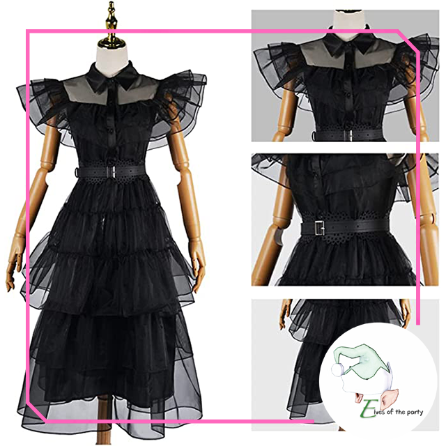 Addams Family : Wednesday Addams Costume – Elves of the Party