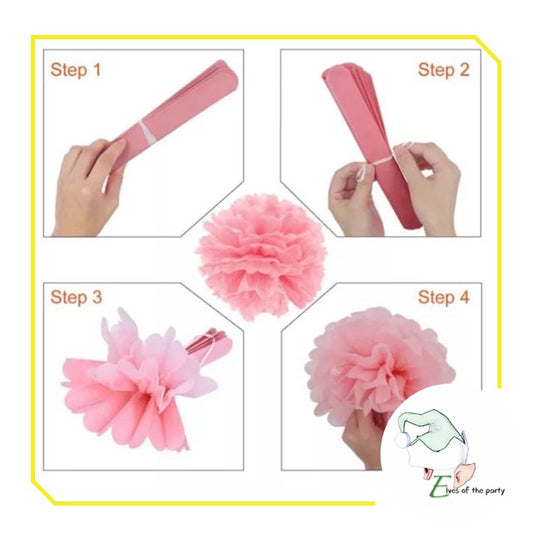 20cm and 30cm Tissue Paper Pompoms