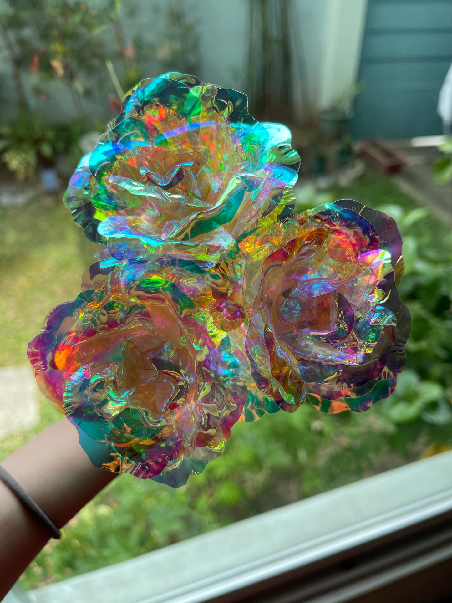 Artificial Flowers : Gold Foil Rose Flower with box