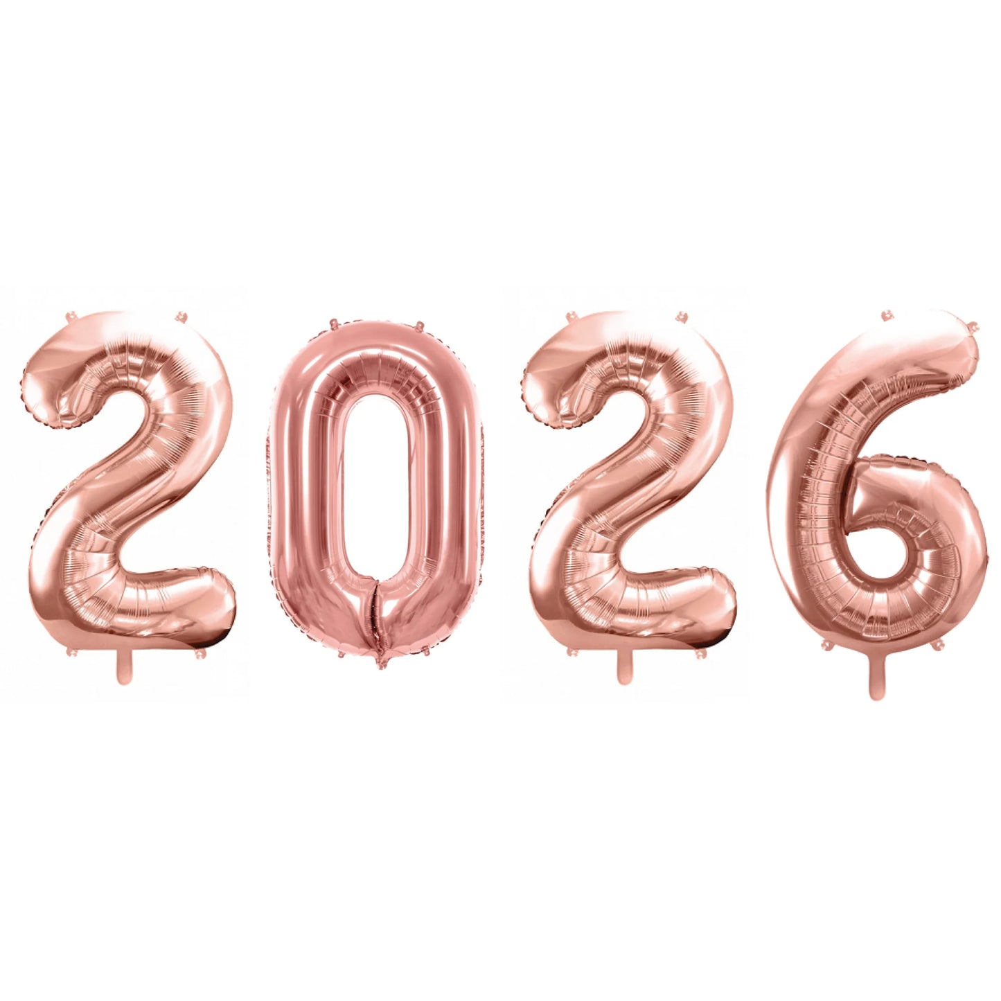 32” Number Foil Balloons: Gold, Silver, Rose Gold & Tutti Frutti