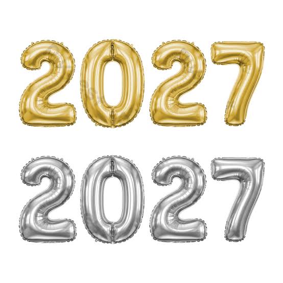 32” Number Foil Balloons: Gold, Silver, Rose Gold & Tutti Frutti