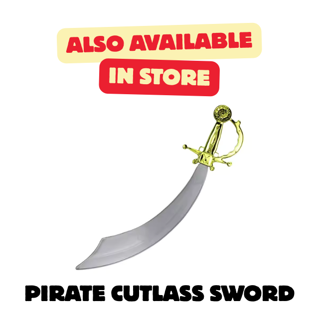 Pirate King Kids Costume - Crown, Gun, Eye Patch, Hook Gloves