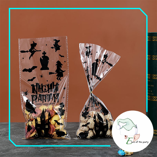 Halloween Trick or Treat Loot Bag : Plastic Candy Bags (50pcs)