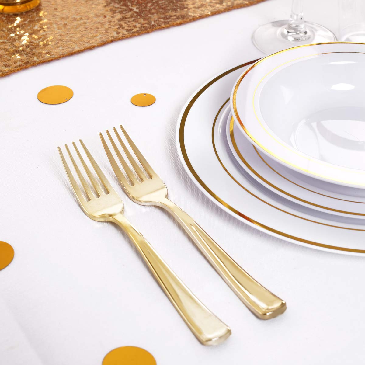 Elegant Disposable Flatware - Fork, Knife and Spoon