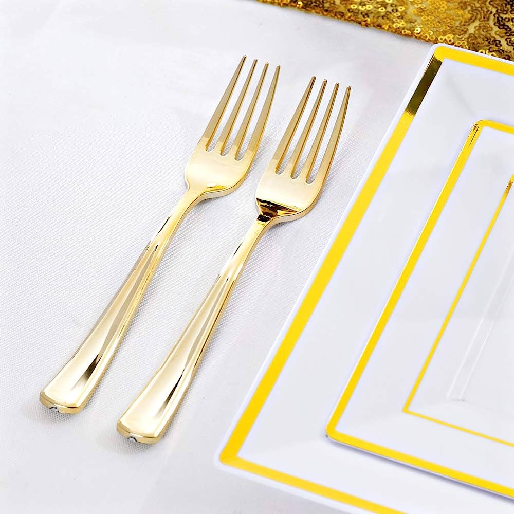 Elegant Disposable Flatware - Fork, Knife and Spoon