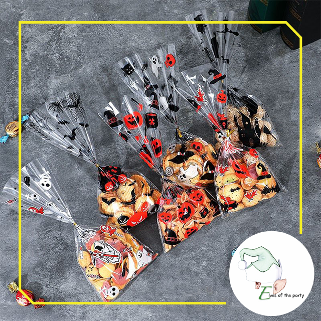 Halloween Trick or Treat Loot Bag : Plastic Candy Bags (50pcs)