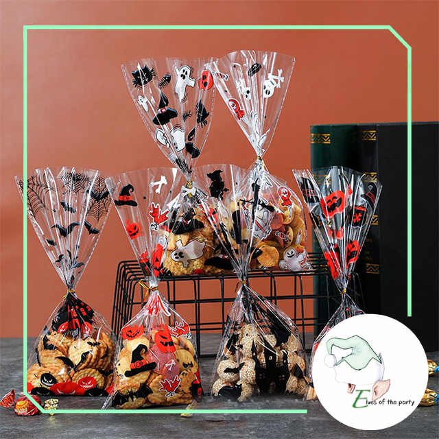 Halloween Trick or Treat Loot Bag : Plastic Candy Bags (50pcs)