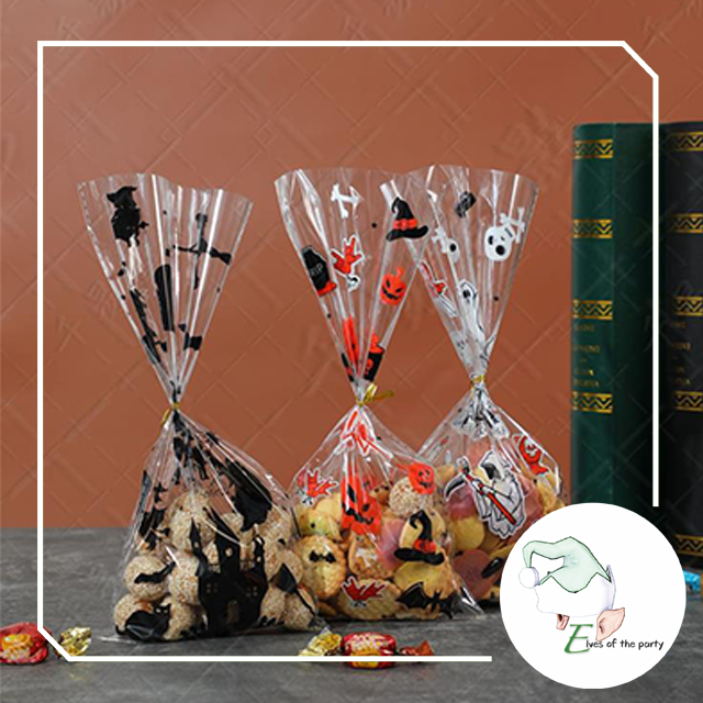 Halloween Trick or Treat Loot Bag : Plastic Candy Bags (50pcs)