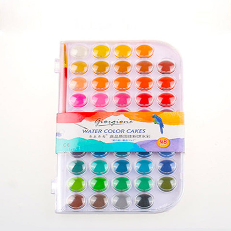 Giorgione Watercolor cake with nylon paintbrush - 16 | 36 | 48 Colors