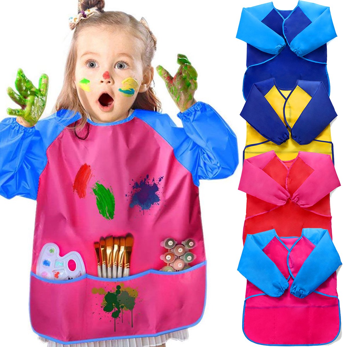 Kids' Waterproof Art Smocks Painting Apron