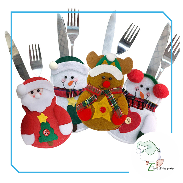 Christmas Cutlery and Utensils Holder