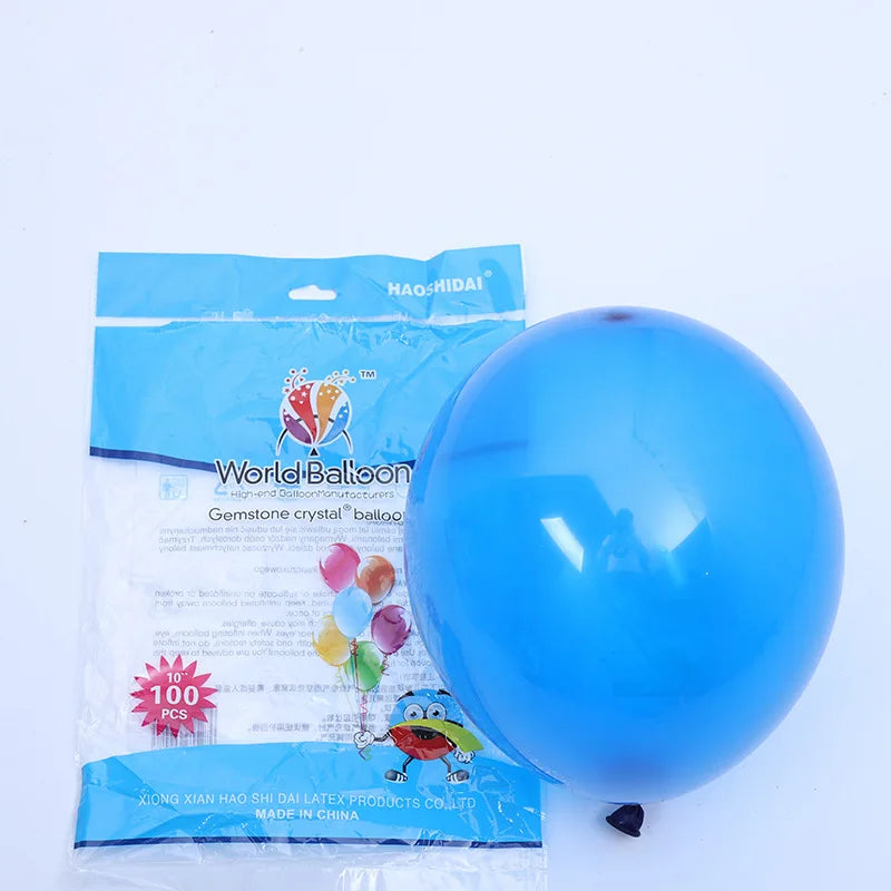 100pc Balloons - 10" Jewel Crystal