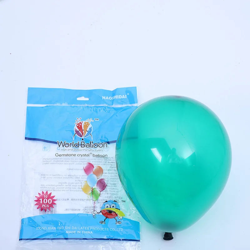 100pc Balloons - 10" Jewel Crystal