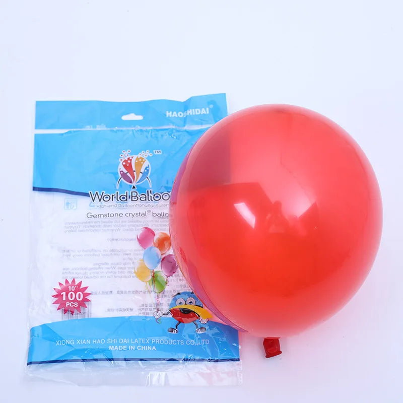 100pc Balloons - 10" Jewel Crystal