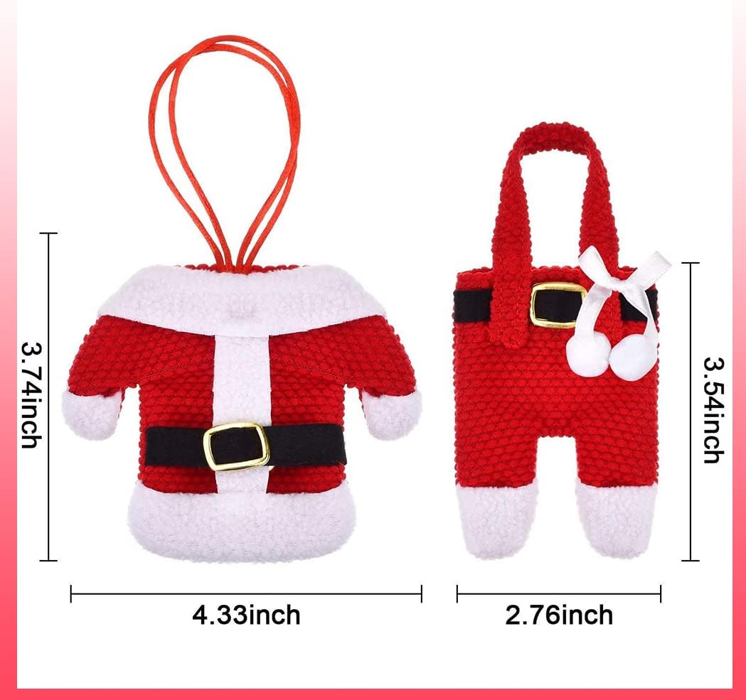 Christmas Knife and Fork, Silverware Cutlery Holder - 2pcs/set