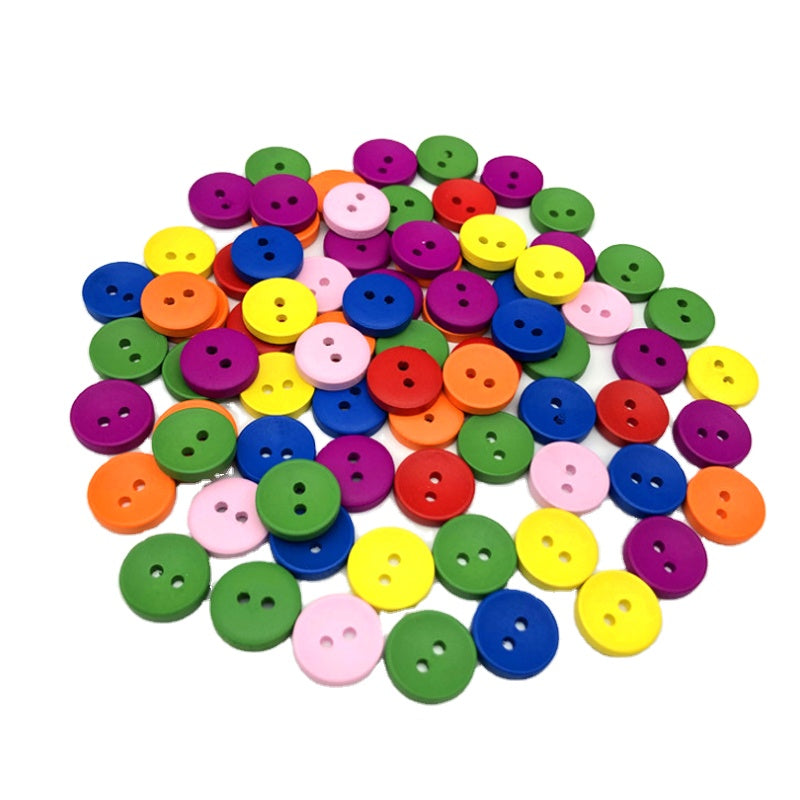 Candy Colored Two-Hole Buttons for Arts & Crafts