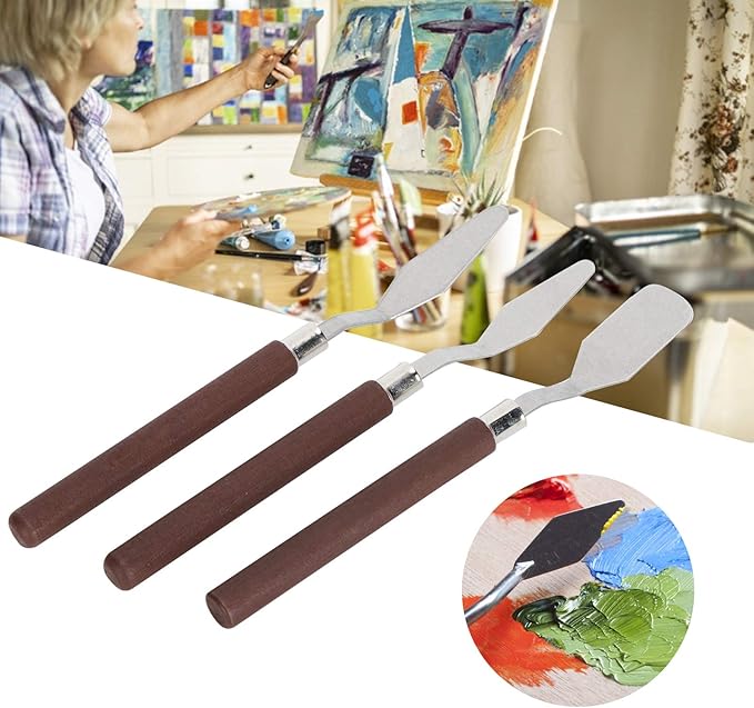 Artist Palette Scraper Knives (Stainless Steel)