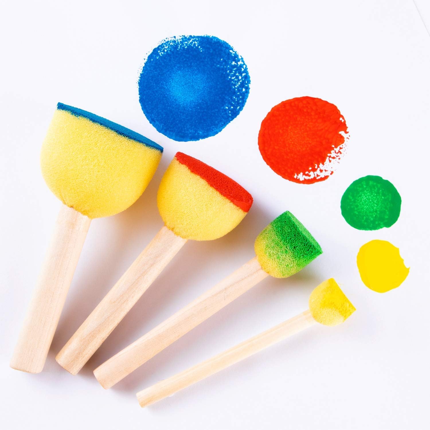 4pc set Round Sponge Brush