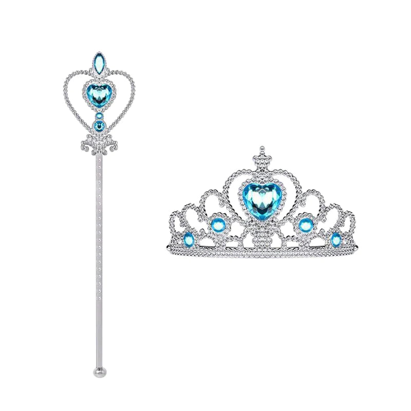 Princess Accessories: Gloves, Tiara and Scepter (Wand)