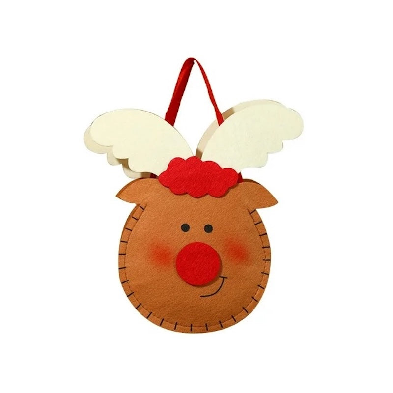 Christmas Felt Cloth Pouch for Jewelry, Candies, Party Favors or Gifts