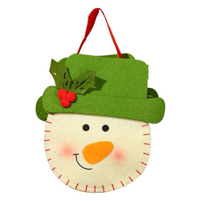 Christmas Felt Cloth Pouch for Jewelry, Candies, Party Favors or Gifts