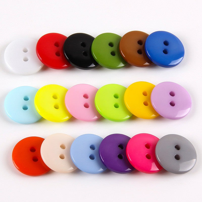 Candy Colored Two-Hole Buttons for Arts & Crafts