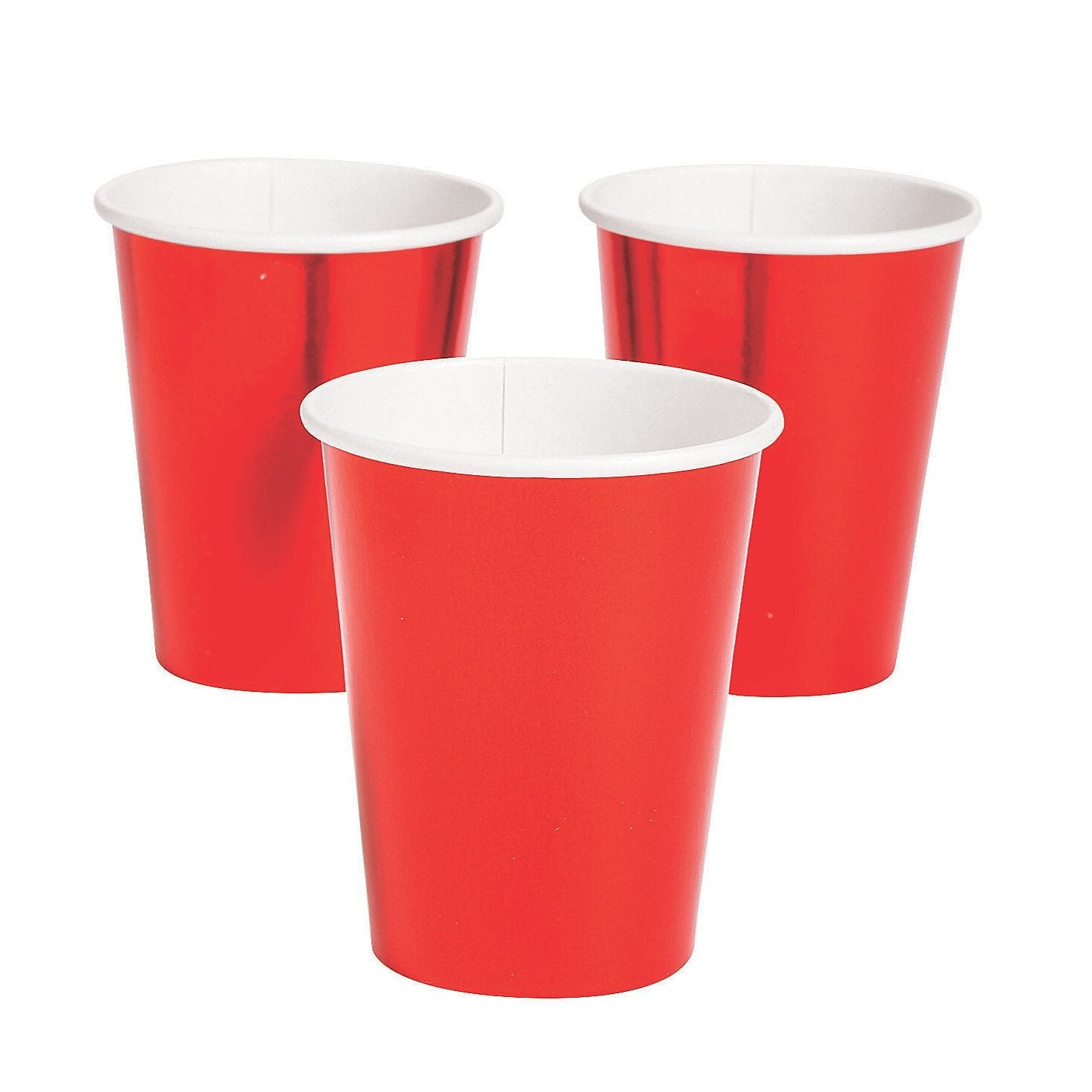 Partyware : Gold / Red / Rose Gold / Silver Metallic Paper Cups