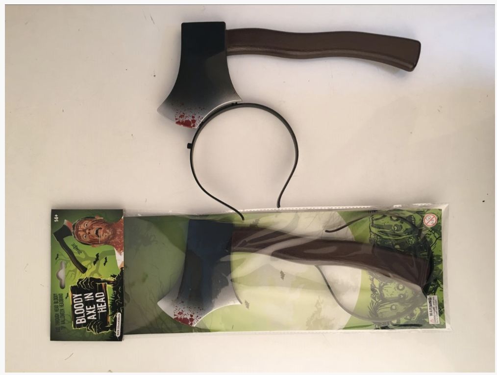 Bloody Butcher Knife, Saw and Scissors Halloween Costume Headband Accessory