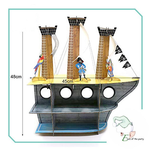 Pirate Ship Cupcake / Dessert Stand