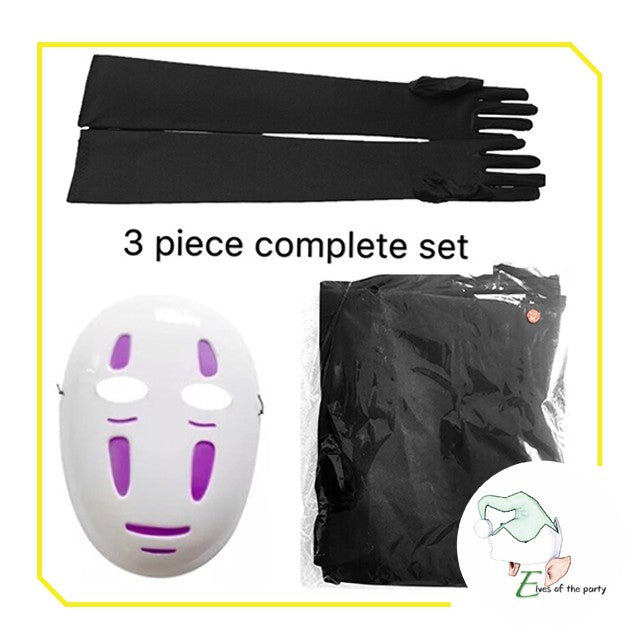 Kaonashi | Faceless | No Face Man Costume | Spirited Away Complete Outfit