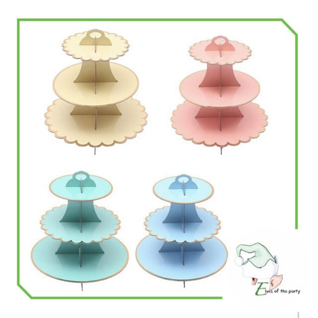 1-Tier / 3-Tier Cake and Cupcake Stand