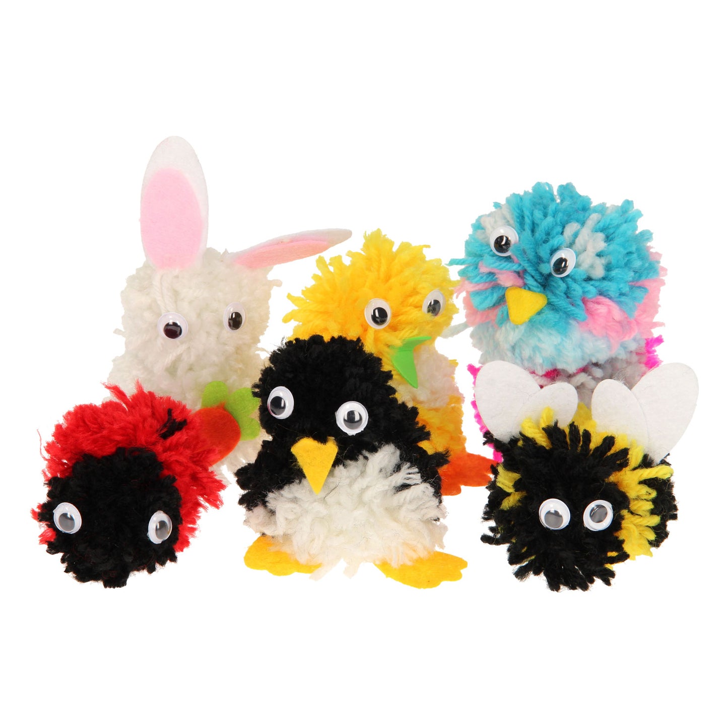 Mini Pom Pom Balls (multicolor assorted pack)