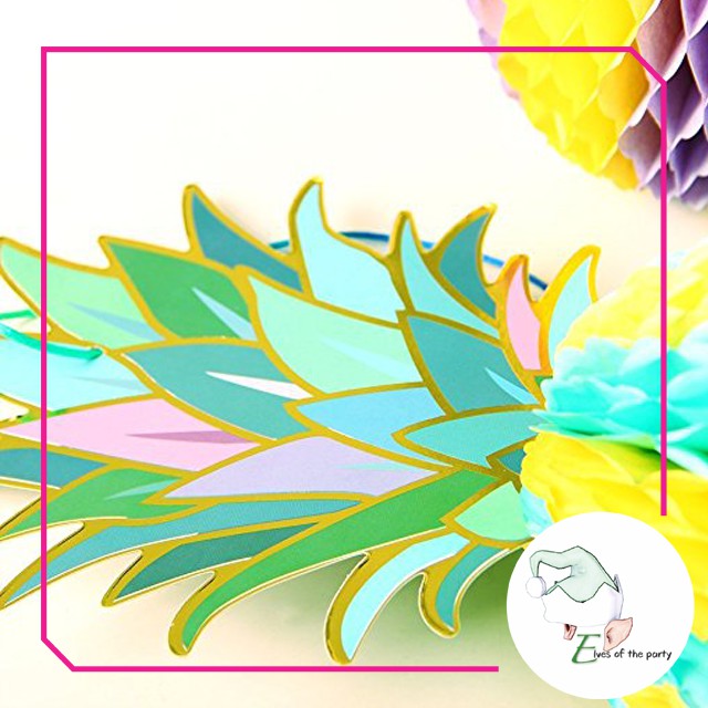 3D Paper Lantern : Tropical Pineapple Honeycomb (Set of 3)