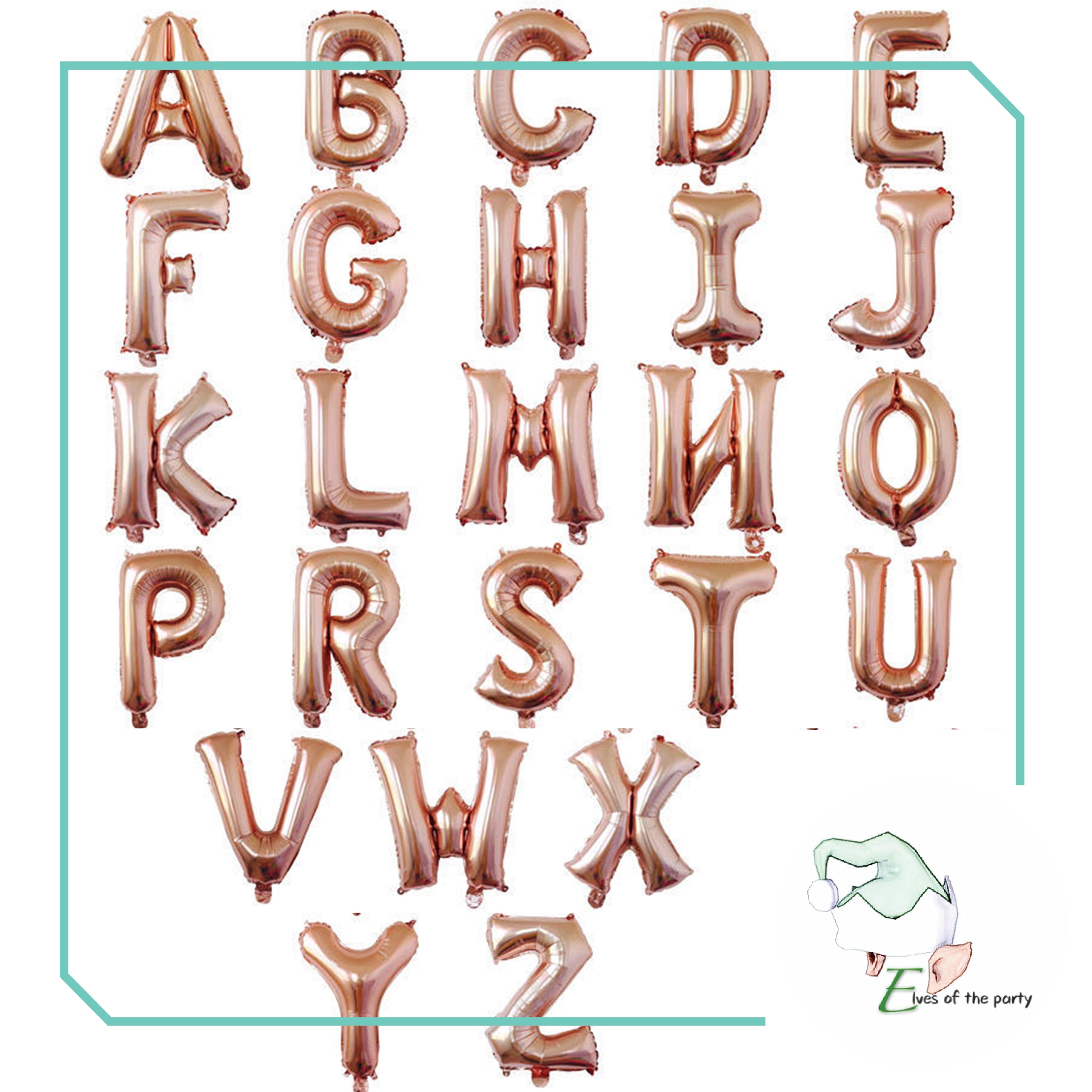 16" Alphabet Foil Balloons (Letter O to Z)