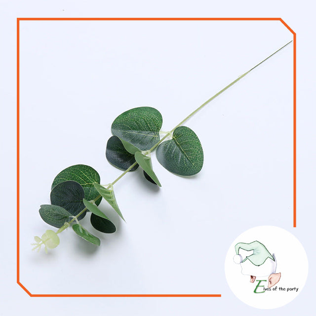 Artificial Flowers : Eucalyptus Leaves and Stem Branch