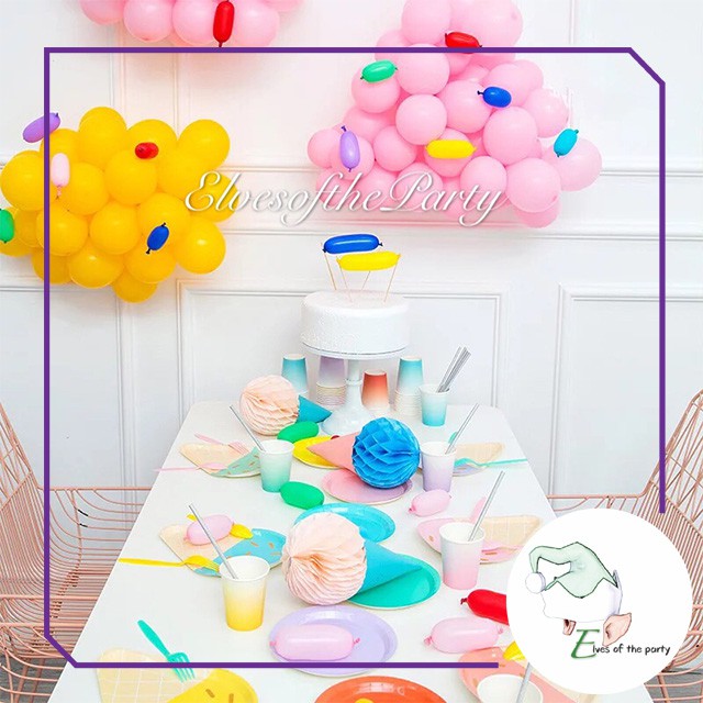 Partyware : Ice Cream Disposable Paper Plate (Pack of 8)