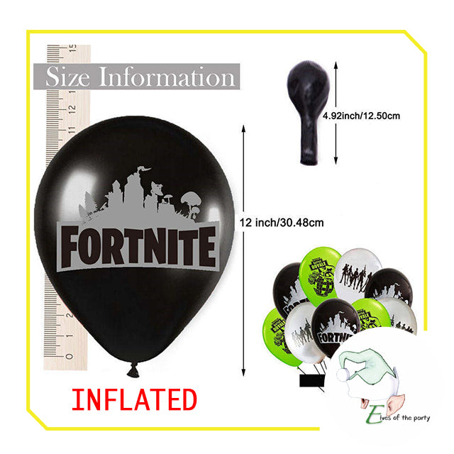 Fortnite Happy Birthday Banner & Balloons
