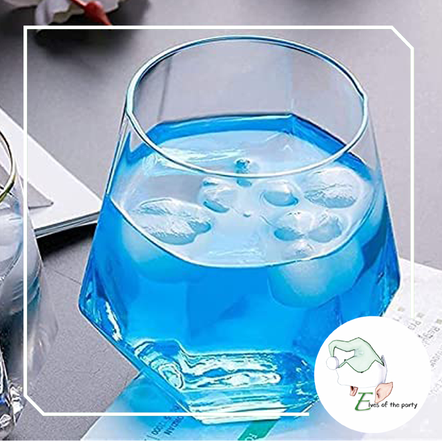 Elegant Disposable Cup - Diamond Shaped Hexagon Geometric Acrylic Wine Whiskey Liquor Cups