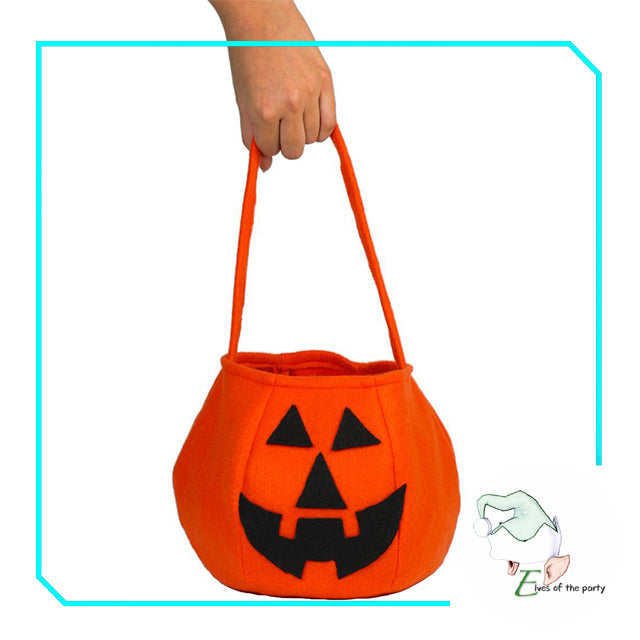 Halloween Trick or Treat Loot Bag : Cloth Pumpkin