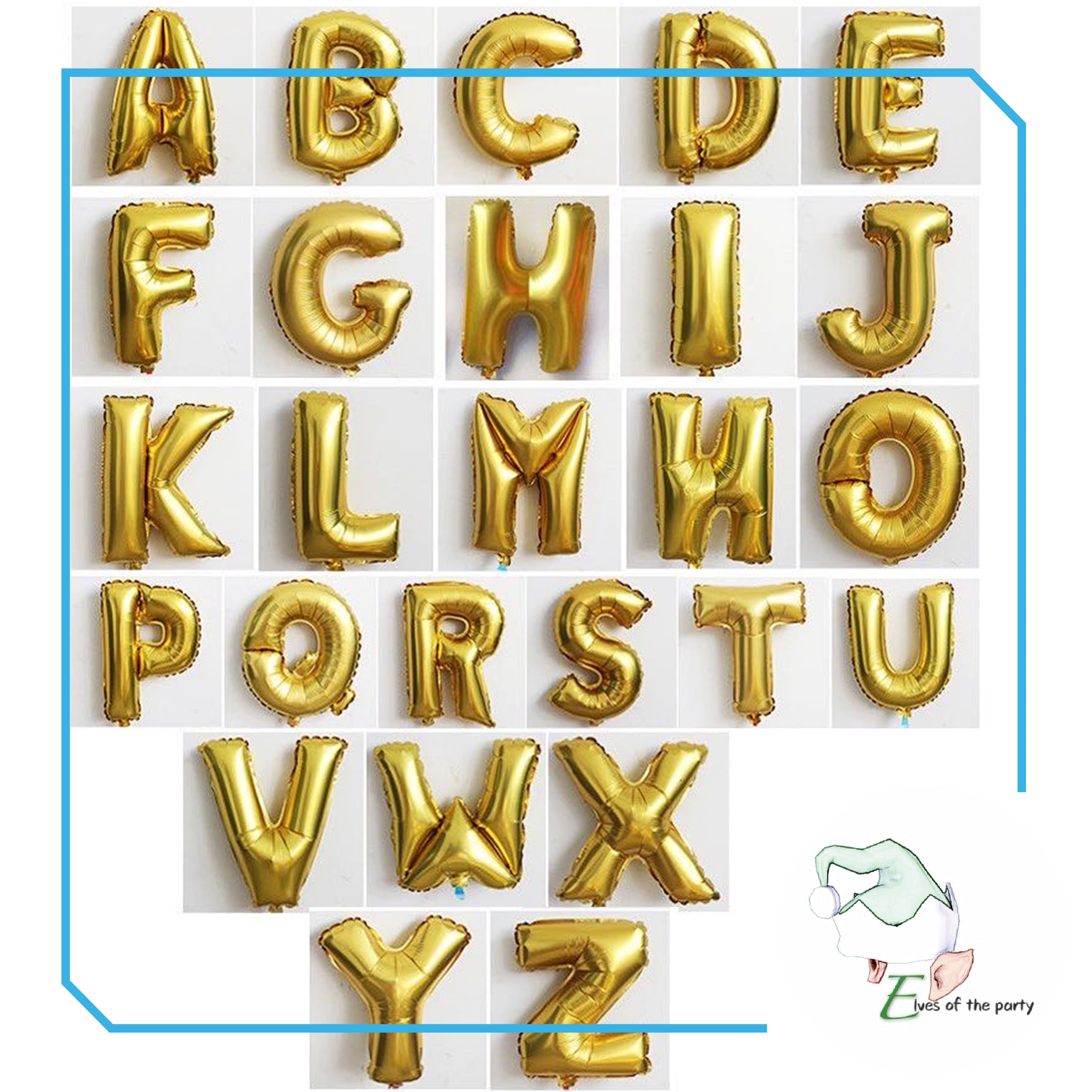 16" Alphabet Foil Balloons (Letter O to Z)