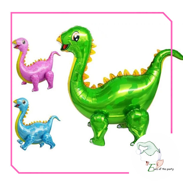 Dinosaur Happy Birthday Banner, Latex Balloons and 3D Foil Balloons