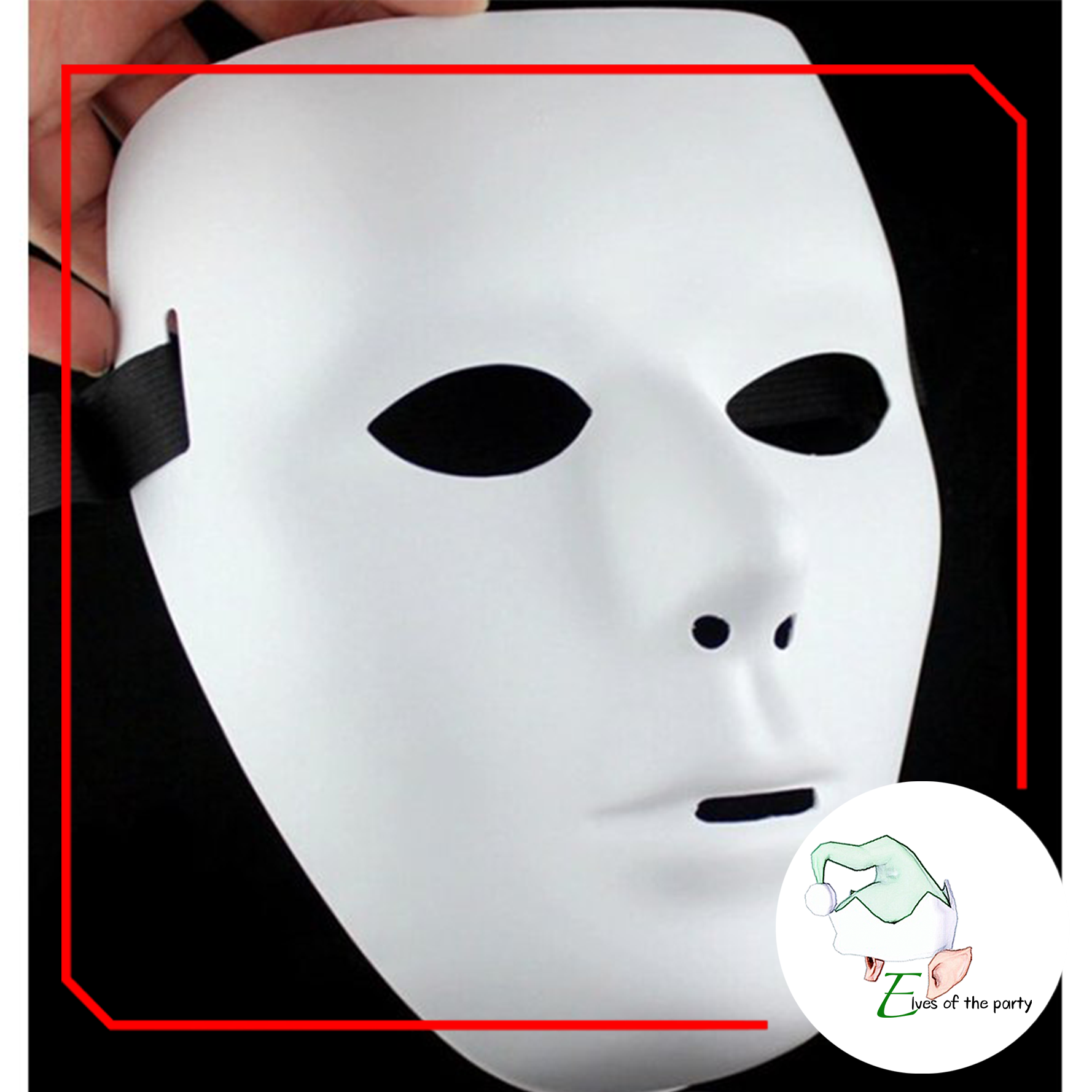 Halloween Masks: White Phantom Mask Halloween Costume