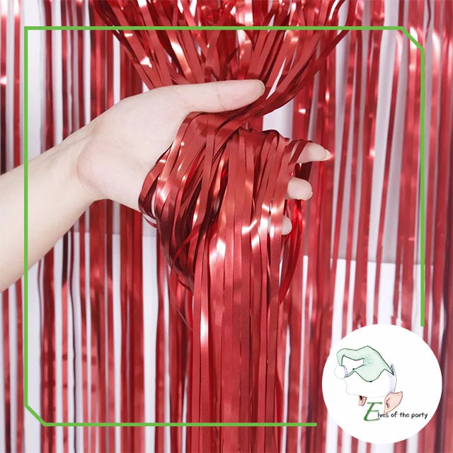 Tinsel Metallic Foil Fringe Curtain