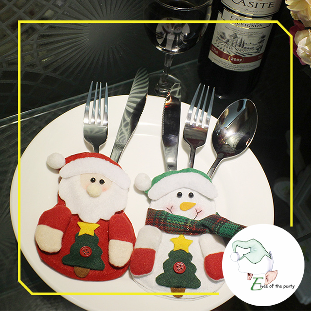 Christmas Cutlery and Utensils Holder