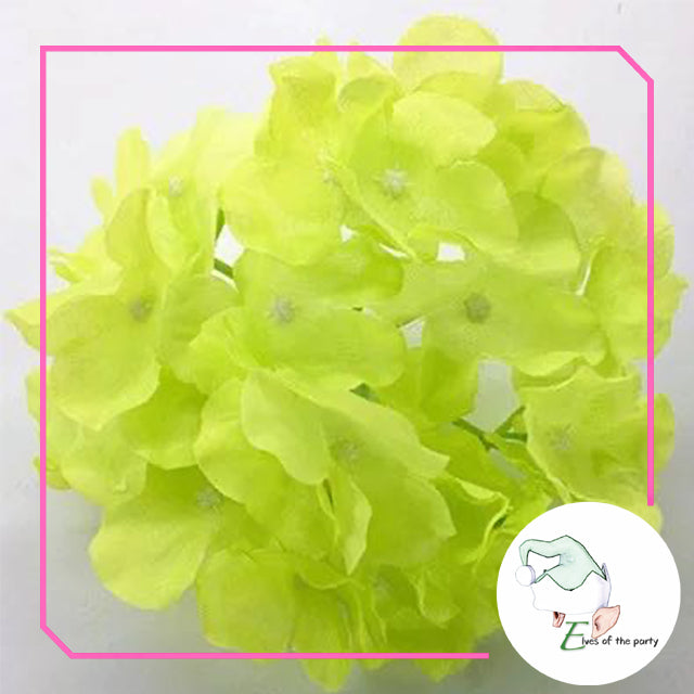 Artificial Flowers : Hydrangea Flowers and Stems