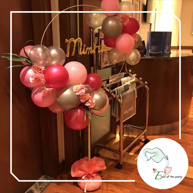 Balloon Stand : Ring Balloon Stand Party Decoration