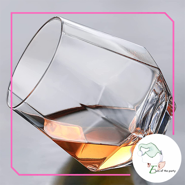 Elegant Disposable Cup - Diamond Shaped Hexagon Geometric Acrylic Wine Whiskey Liquor Cups