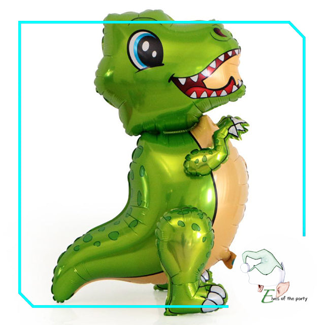 Dinosaur Happy Birthday Banner, Latex Balloons and 3D Foil Balloons