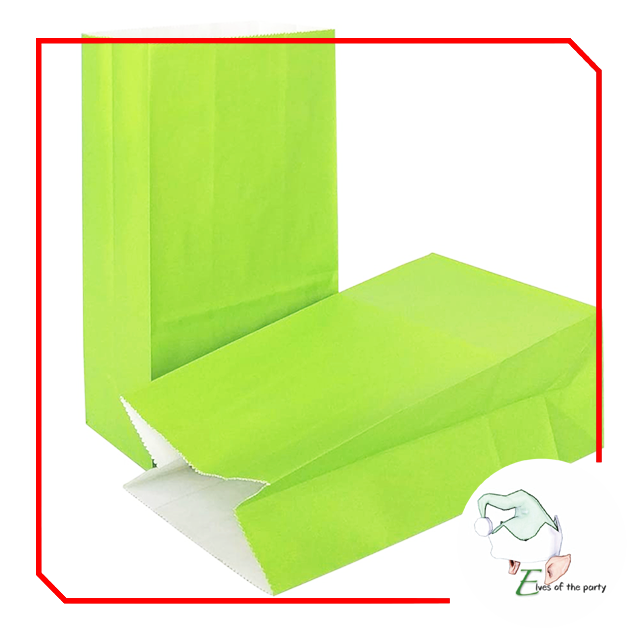 10pc Colored Kraft Paper Bags